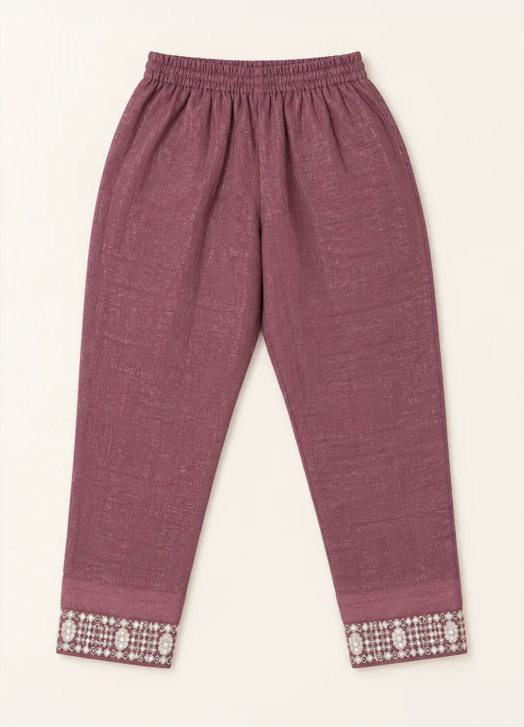 VN Mauve Sequin Embroidered Kurta Set