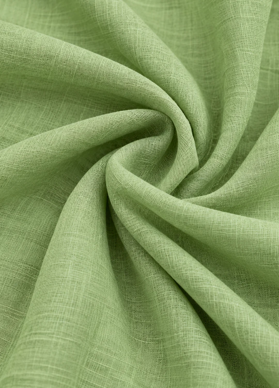 VN Pistachio Green Embroidered Flared Top