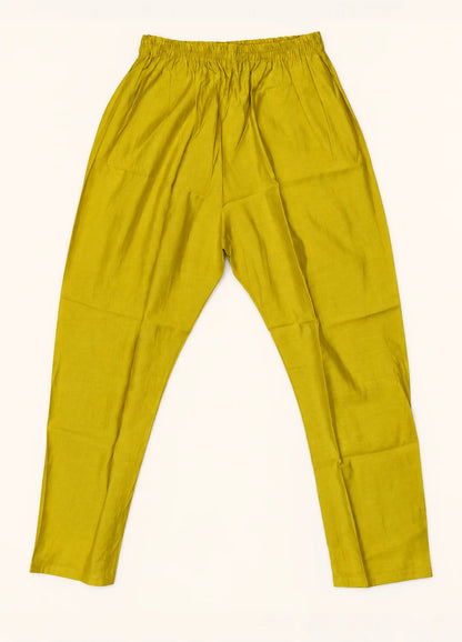 VN Yellow Floral Applique Kurta Set