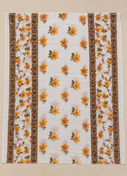 VN Ivory Floral Print Kurta Set